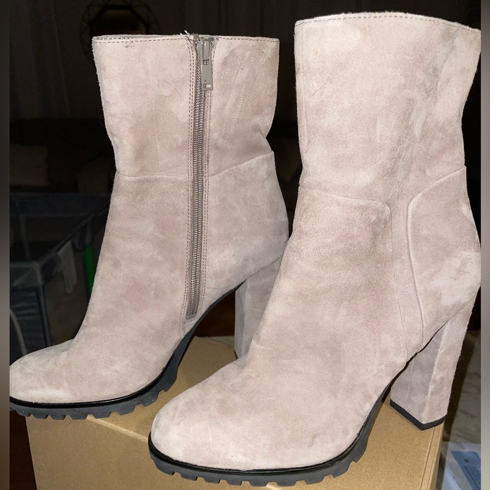 Suede booties